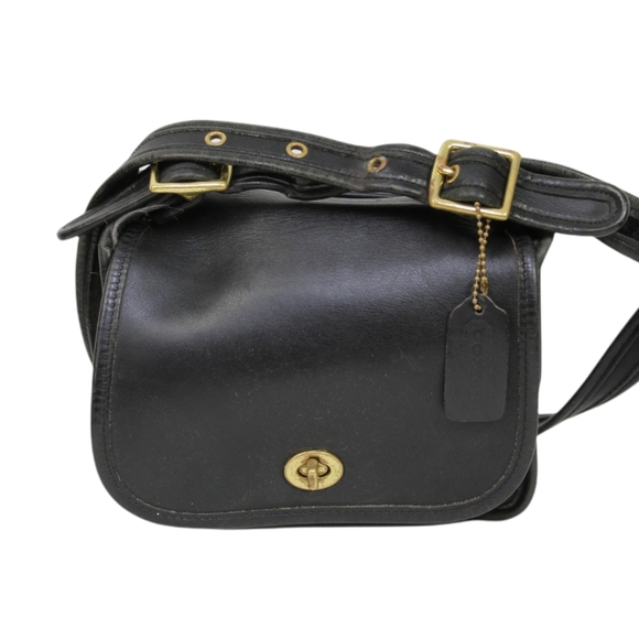 Coach Handbags - Coach legacy vintage 9965 black saddle bag